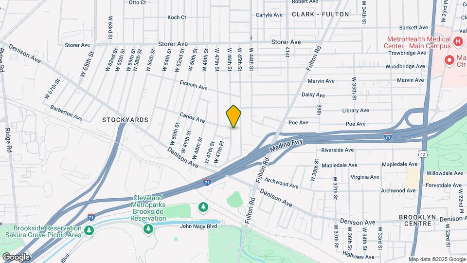 3589 W 46th St Map and Location Details