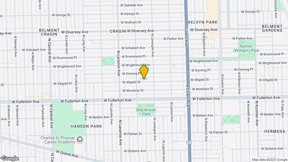 5058 W Altgeld St Map and Location Details