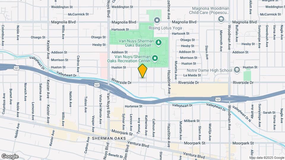 14247 Riverside Dr Mapa y Detalles de la Ubicación