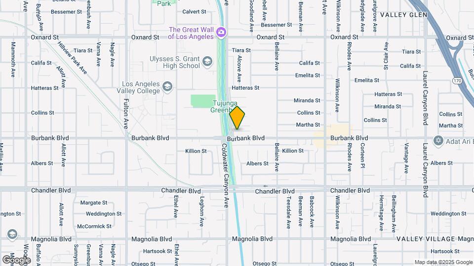 12835 Burbank Blvd Map and Location Details