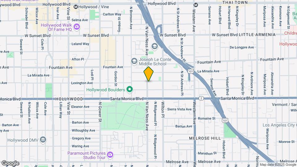 1164 N Van Ness Ave Mapa y Detalles de la Ubicación