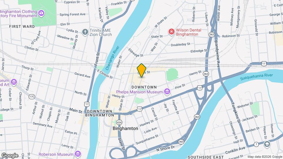 One Ten Chenango Place Mapa y Detalles de la Ubicación