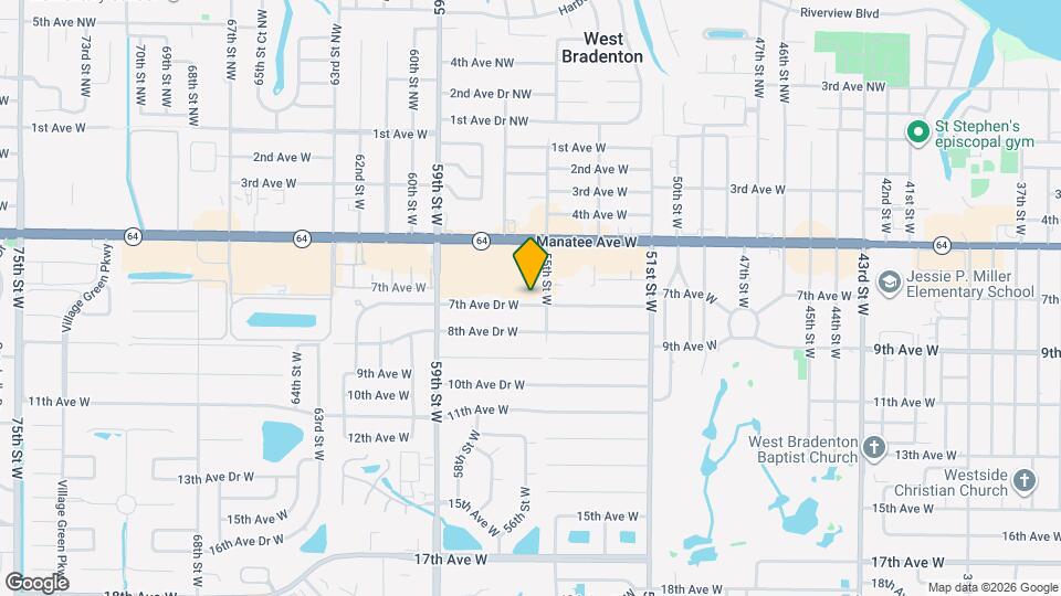 5512 7th Ave Dr W Map and Location Details