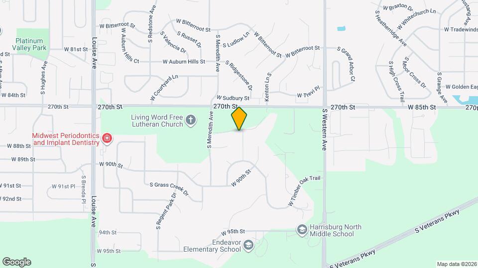 2701 W Oak Hill Dr Map and Location Details