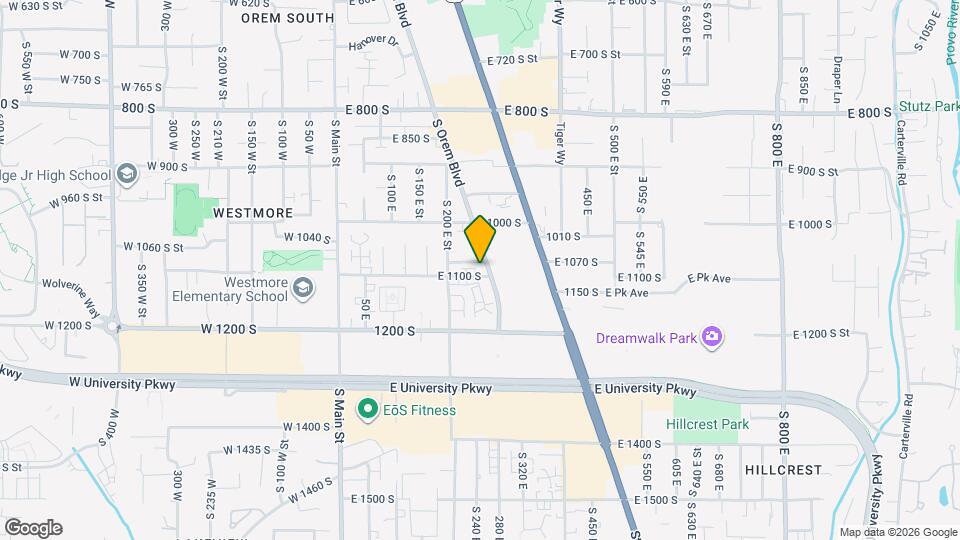 253 E 1100 S Map and Location Details