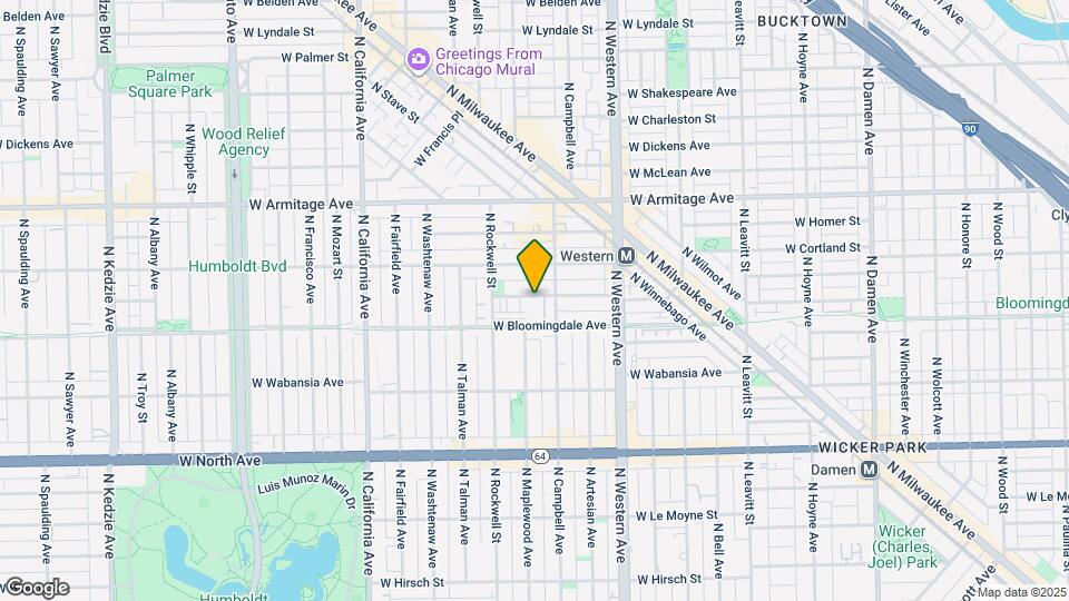 2511 W Moffat St, Unit 309 Map and Location Details