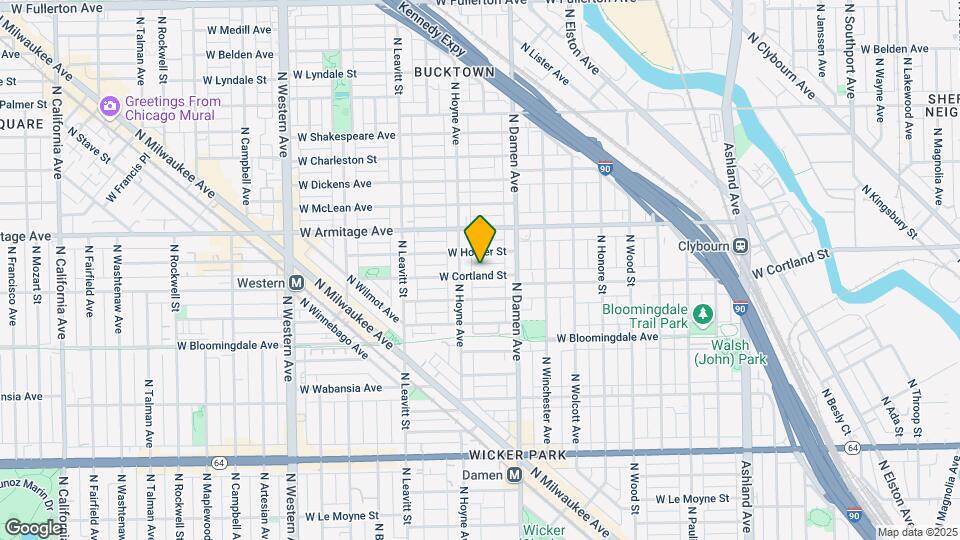 2040 W Cortland St Mapa y Detalles de la Ubicación