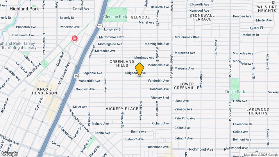 5459 Vanderbilt Ave Mapa y Detalles de la Ubicación