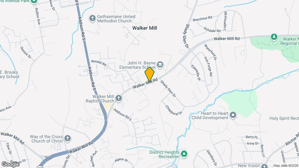 6957 Walker Mill Rd Map and Location Details