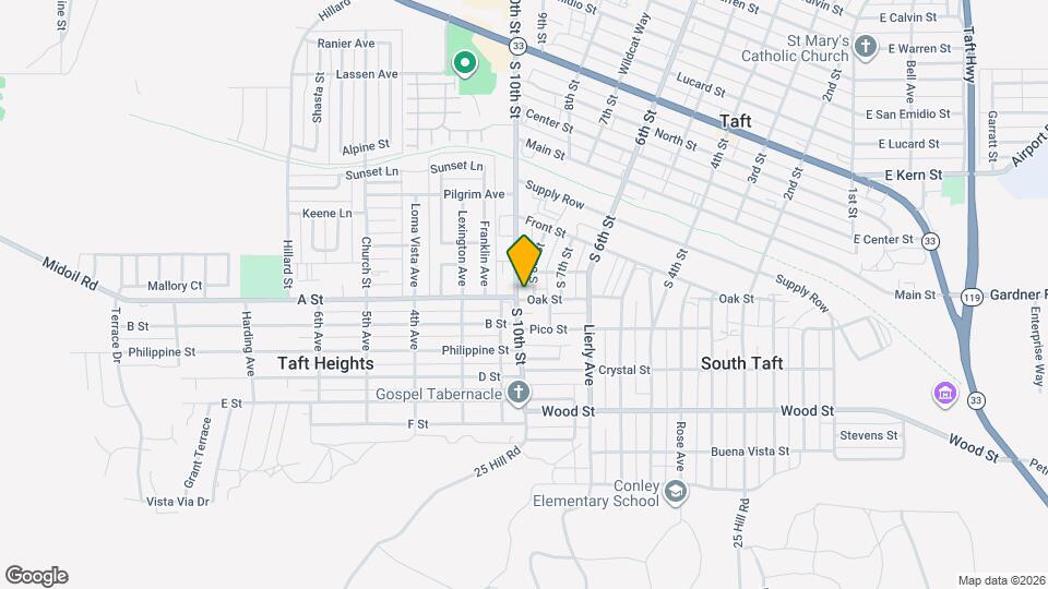 414 S 10th St Map and Location Details