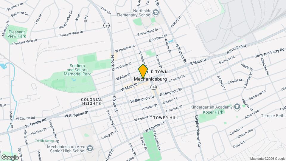 34 W Main St Mapa y Detalles de la Ubicación