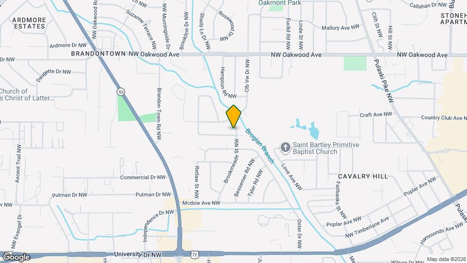 3606 Northwest Crestmore Avenue Map and Location Details