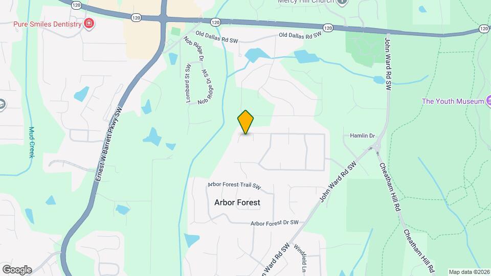 2169 Winding Creek Ln SW Map and Location Details