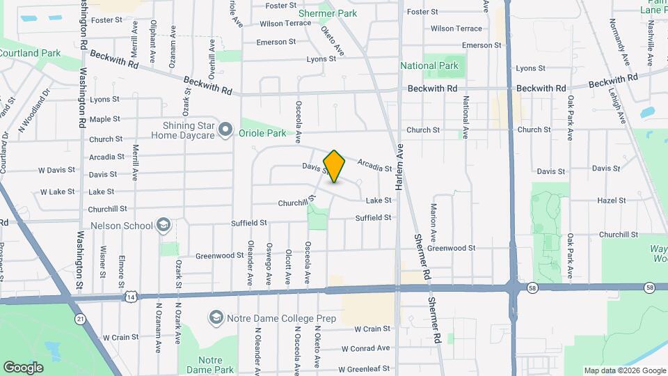 7340 Lake St Map and Location Details