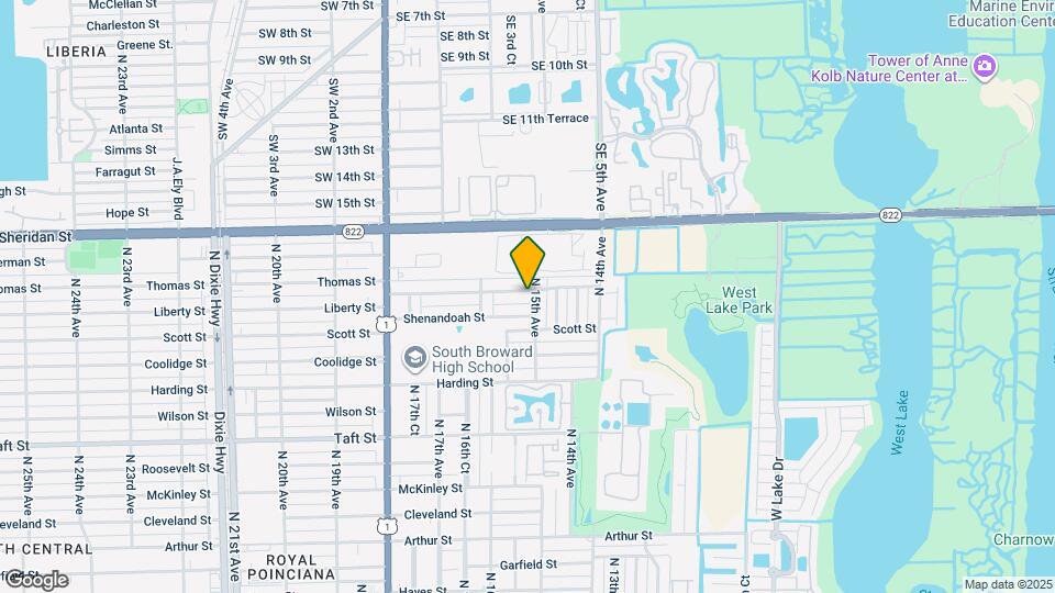 1506 Liberty St Map and Location Details