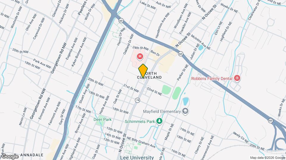 115 23rd St NW, Unit Apt 1 Map and Location Details