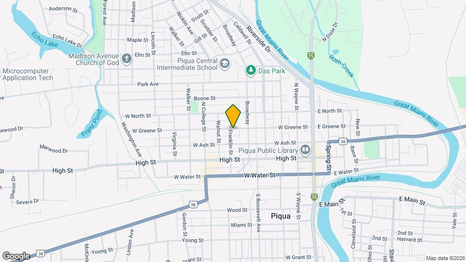 533 W Greene St Map and Location Details