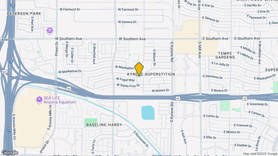 3907 S Mitchell Dr Mapa y Detalles de la Ubicación
