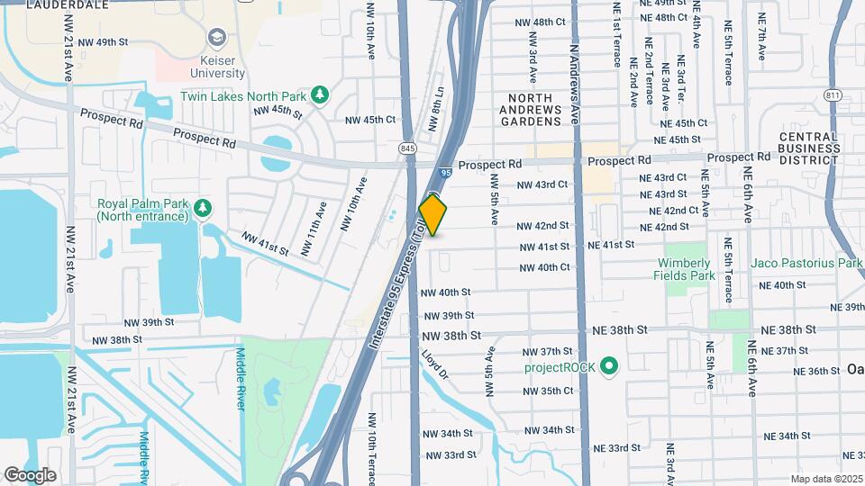 837 NW 41st St Map and Location Details