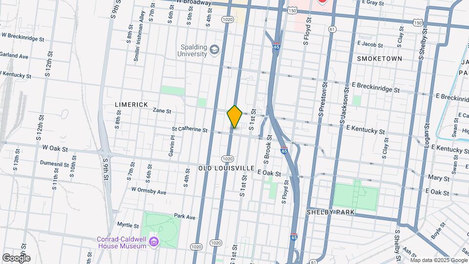 1035 S 2nd St Map and Location Details