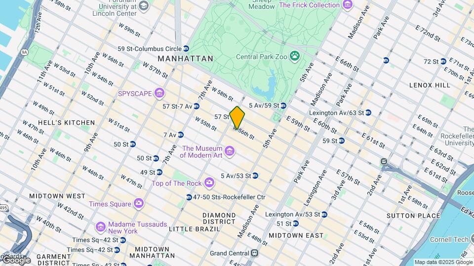 WEST 56 STREET Map and Location Details