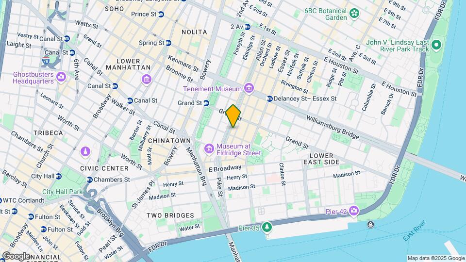 43-45 Orchard St Mapa y Detalles de la Ubicación