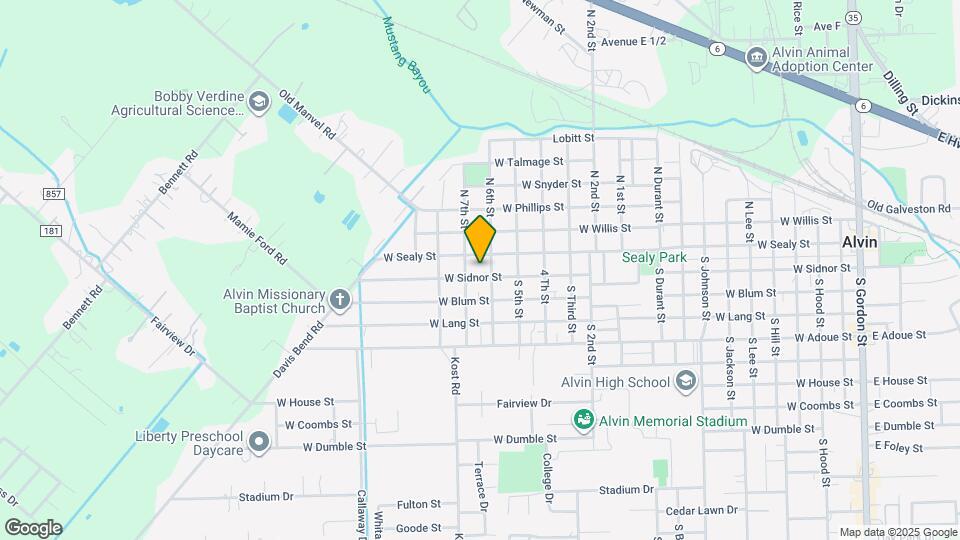 1610 W Sidnor St Map and Location Details