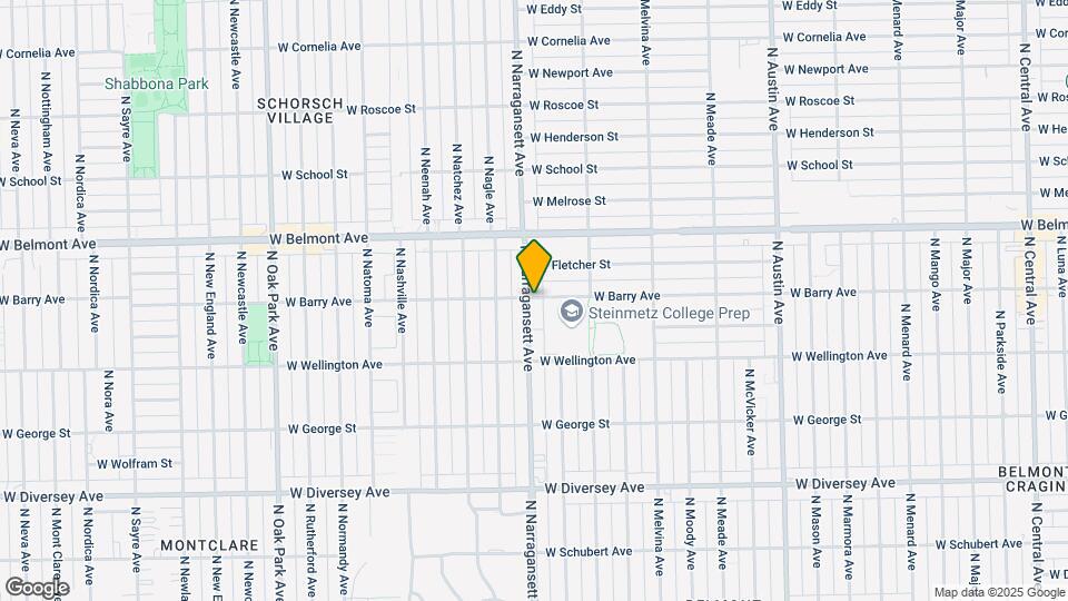3057 N Narragansett Ave Map and Location Details