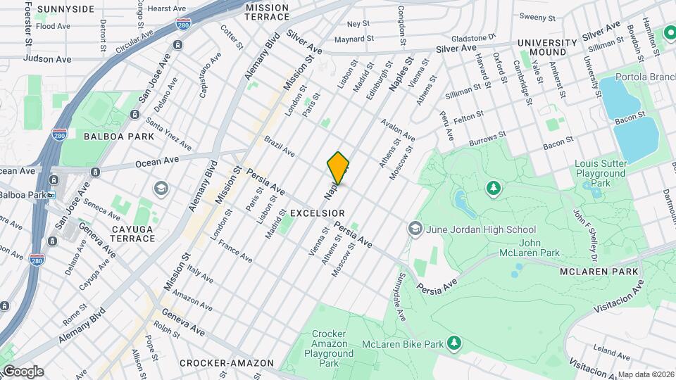 419 Naples St Mapa y Detalles de la Ubicación