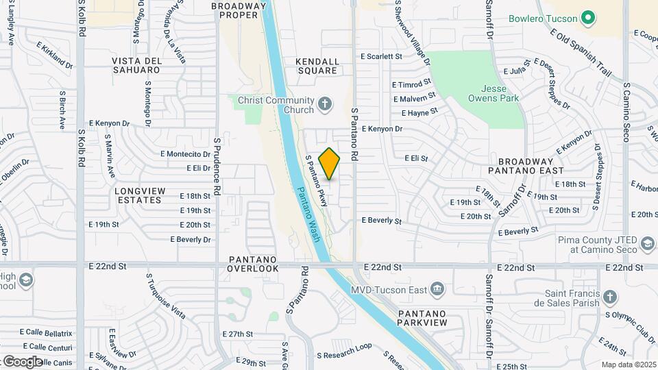 897 S Pantano Pkwy Map and Location Details