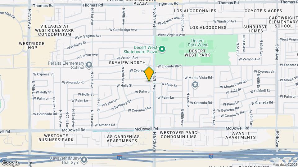 6720 W Holly St Mapa y Detalles de la Ubicación