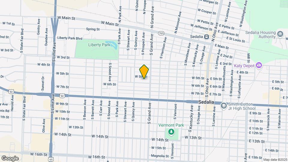 808 W 6th St Map and Location Details