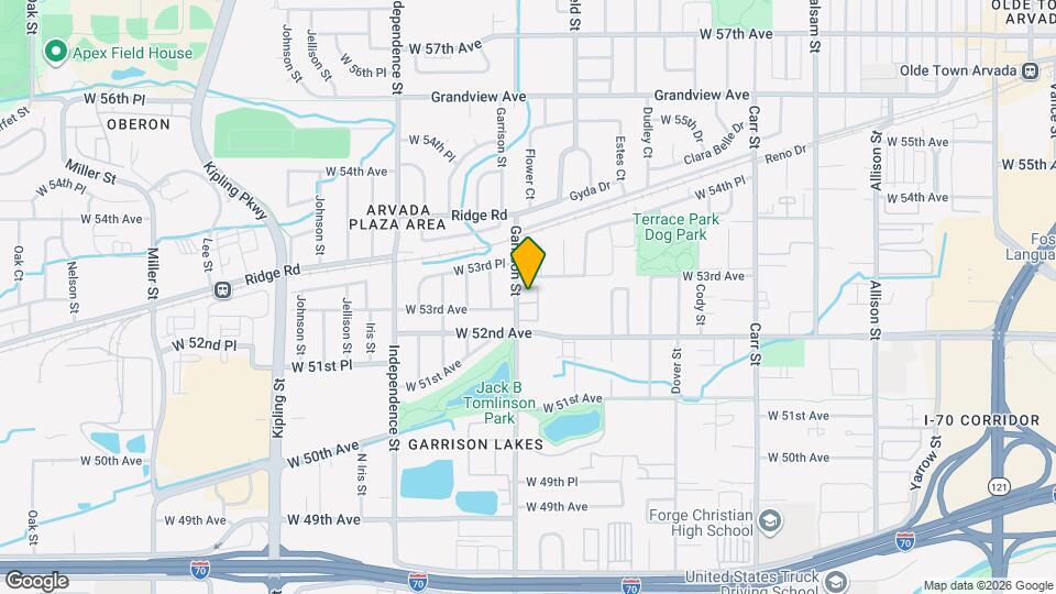 5250 Garrison St Map and Location Details