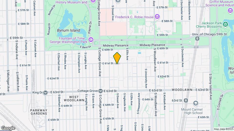 6106 S Ingleside Ave Map and Location Details