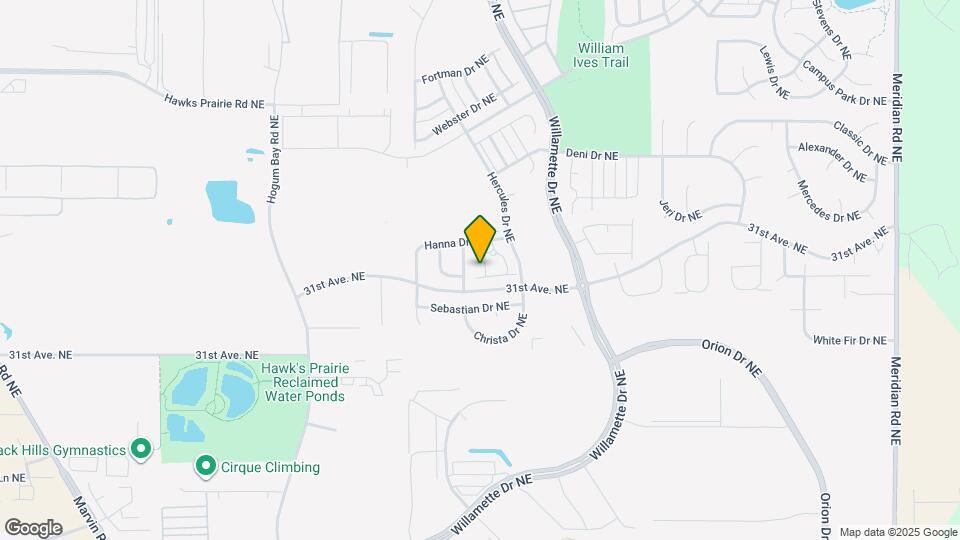 8721 Hanna Ln NE Map and Location Details