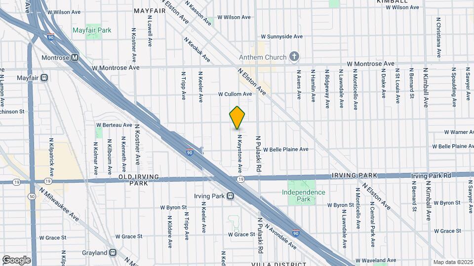 4136 N Keystone Ave Map and Location Details