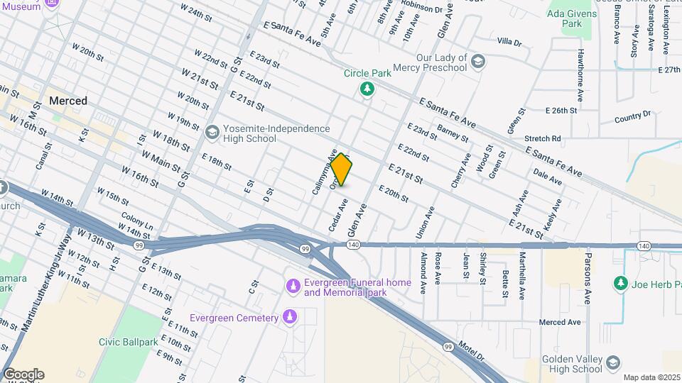 555 E 19th St Map and Location Details