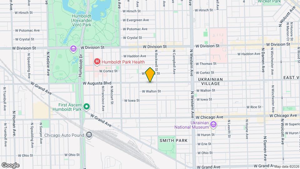 2621 W Augusta Blvd, Unit Garden Mapa y Detalles de la Ubicación