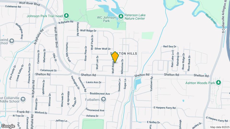 1338 Wolf Ridge Dr Mapa y Detalles de la Ubicación