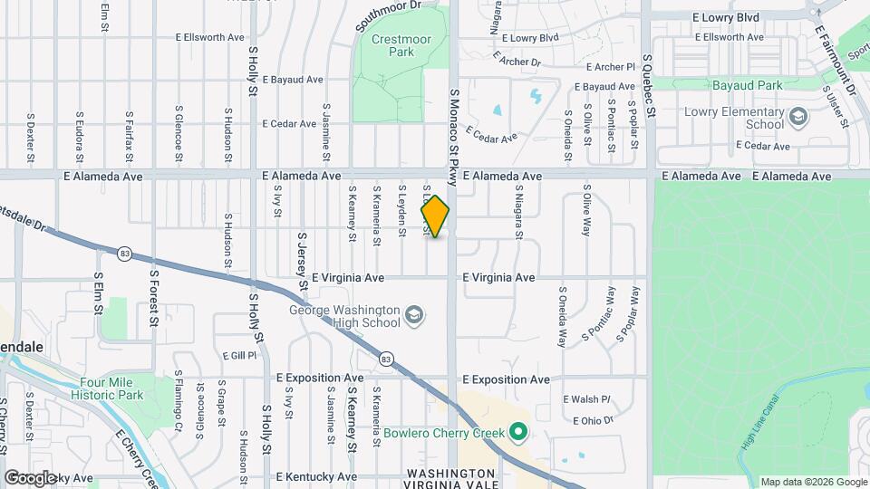 424 S Locust St Map and Location Details