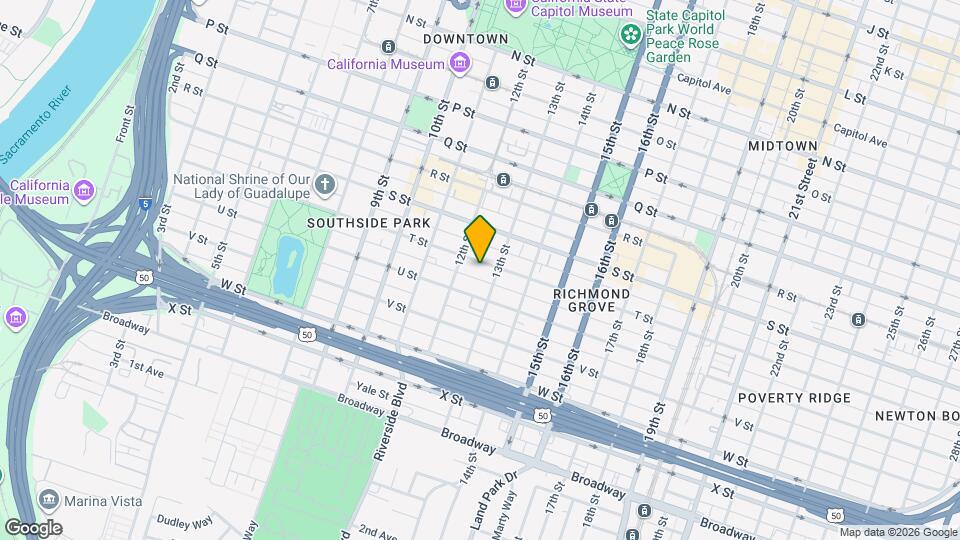 1220 T St Map and Location Details