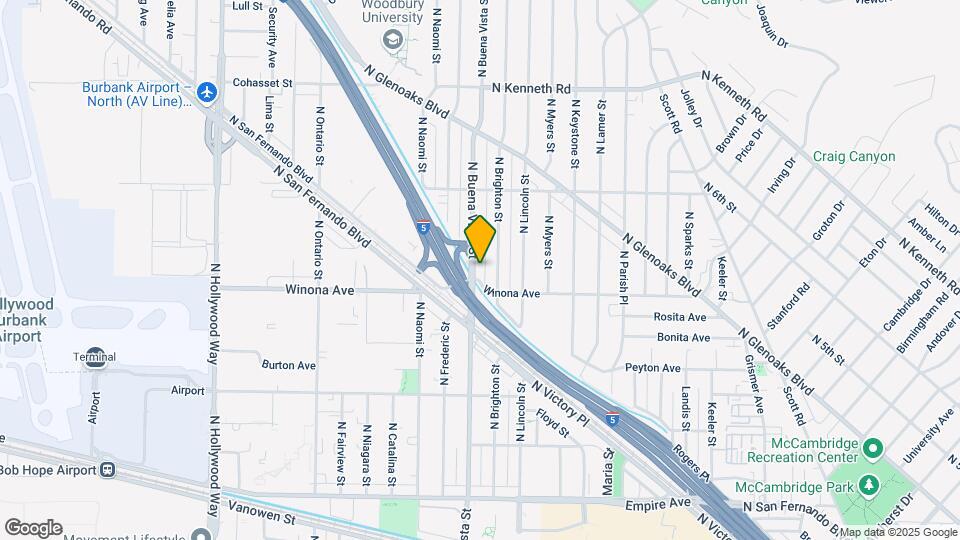 2420 N Buena Vista St Map and Location Details