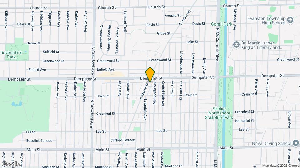 8745 E Prairie Rd Map and Location Details