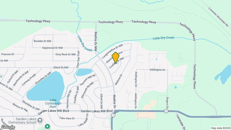 10 Lindsey Dr NW Map and Location Details