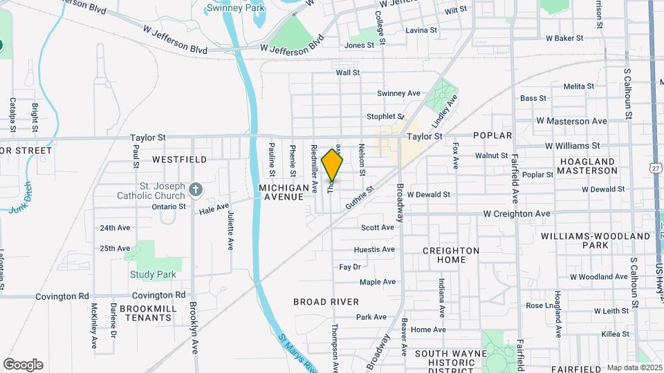 2129 Thompson Ave Mapa y Detalles de la Ubicación