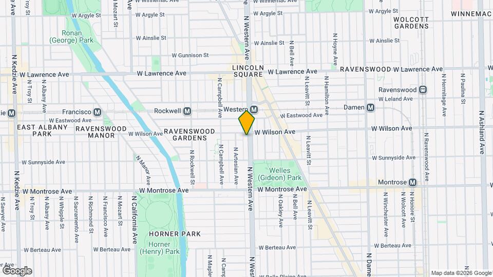 4544 N Western Ave Map and Location Details