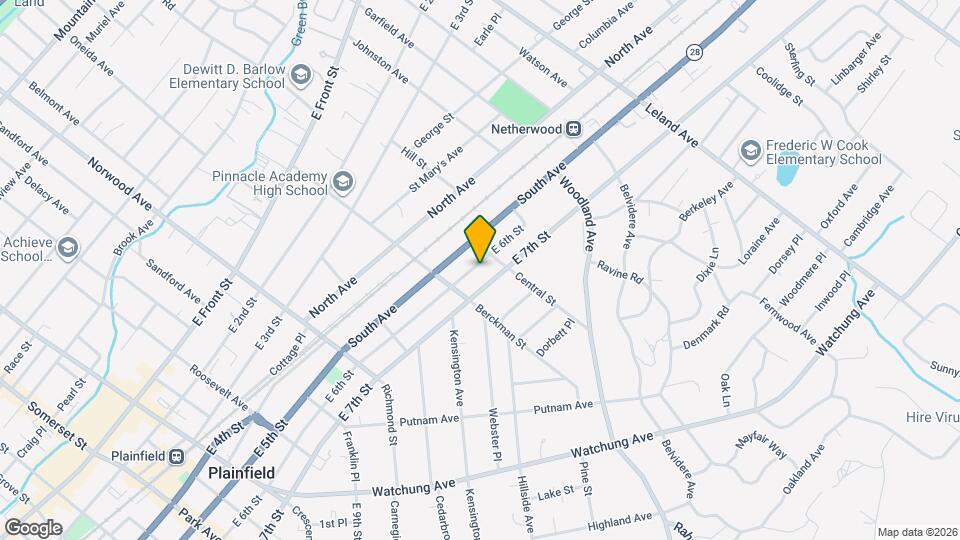 726 E 6th St Map and Location Details