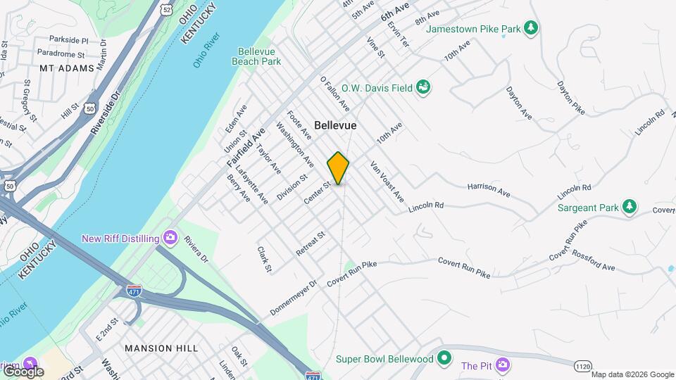 417 Washington Ave, Unit #2 Map and Location Details