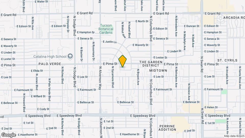 1632 N Louis Ln Map and Location Details