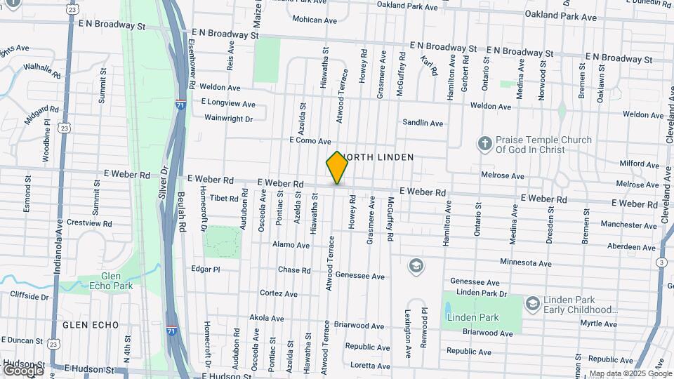 1011 E Weber Rd Mapa y Detalles de la Ubicación